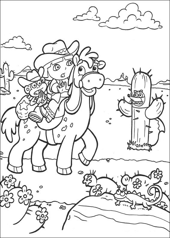 Kids-n-fun.com | Coloring page Dora the Explorer 2 Dora the Explorer 2